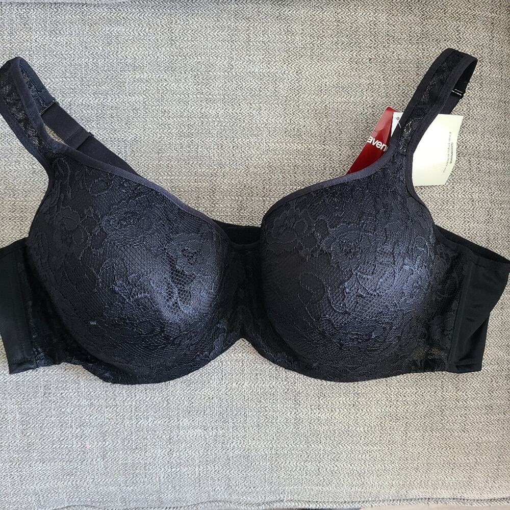 Avenue perfect balconette lace bra in black Size 50DD - Picture 3 of 12